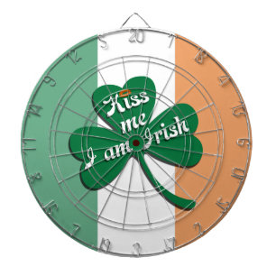 Cible De Fléchettes Embrasse-moi Je suis irlandais