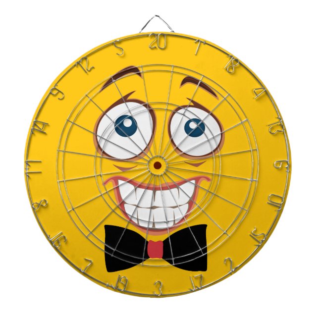 Cible De Fléchettes Emoji nerveux (Devant)
