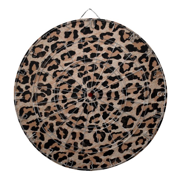Cible De Fléchettes empreinte de léopard cheetah (Devant)