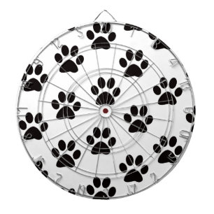 Cible de flechettes Empreintes de pattes de chats