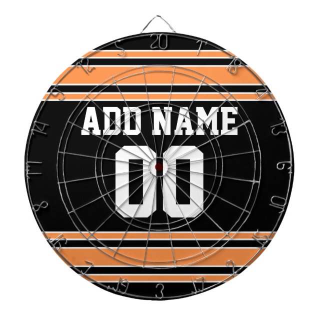 Cible De Fléchettes Équipe Jersey avec nom et numéro personnalisés (Devant)