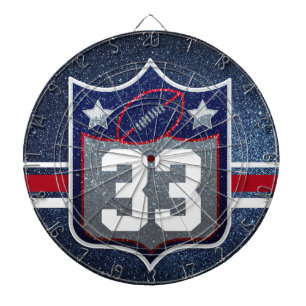 Cible De Fléchettes Équipe Red White et Blue American Football Sports
