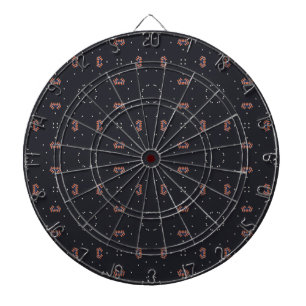 Cible De Fléchettes Étoiles Et Motif Spacship Unique