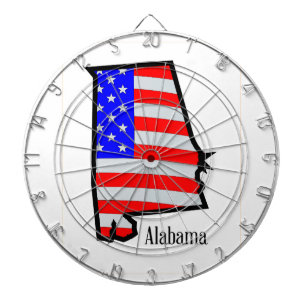 Cible De Fléchettes Étoiles et rayures de l'Alabama