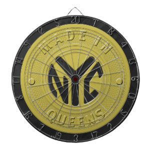 Cible De Fléchettes Fabriqué À New York Queens