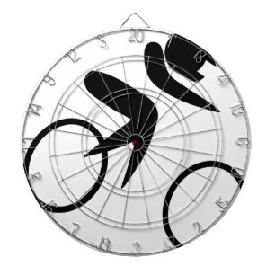 Cible De Fléchettes Faire du vélo à la paix et à la joie