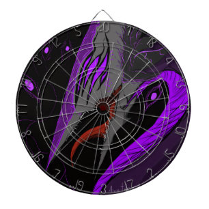 Cible De Fléchettes Fantaisie d'anime sombre Art de corbeau et de démo
