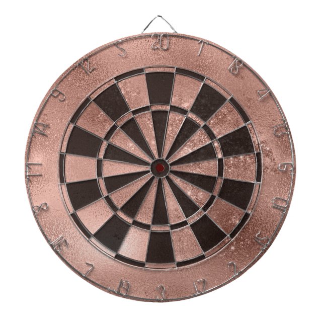 Cible De Fléchettes Faux Parties scintillant rose et mousse (Devant)