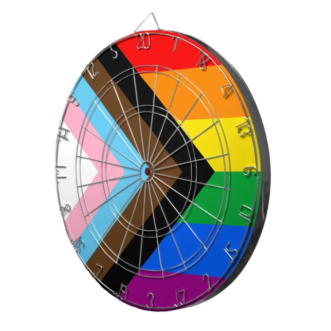 Cible De Fléchettes Fierté de progrès LGBTQ+ (Devant droit)