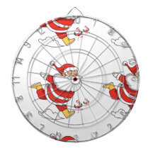 Flamant rose tropical Père Noël Motif de Noël Tags
