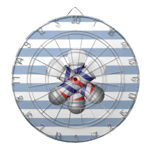 Cible De Fléchettes Fléchettes bleu et blanc rayé poteau de barbier ba