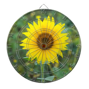 Cible De Fléchettes Fleur sauvage de fleurs de tournesol