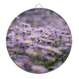 Cible De Fléchettes Fleurs d'aster violet