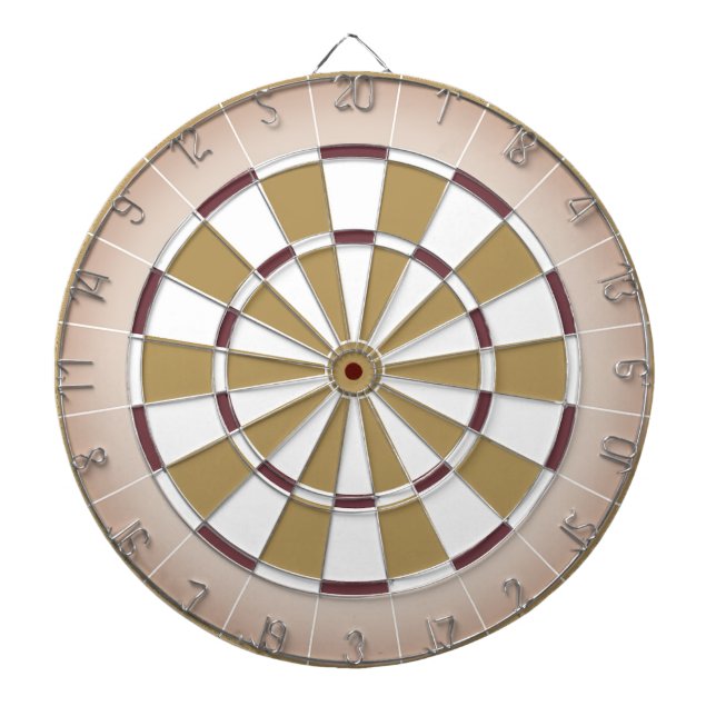 Cible De Fléchettes Foncé beige et marron (Devant)