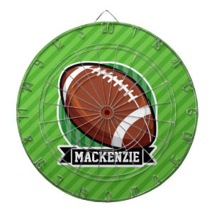 Cible De Fléchettes Football sur les rayures vertes