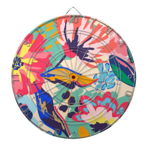 Cible De Fléchettes Forêt et rose