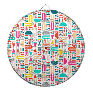 Cible De Fléchettes Formes géométriques colorées mignonnes motifs cand