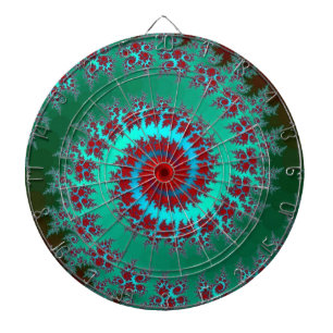 Cible de flechettes fractale spirale