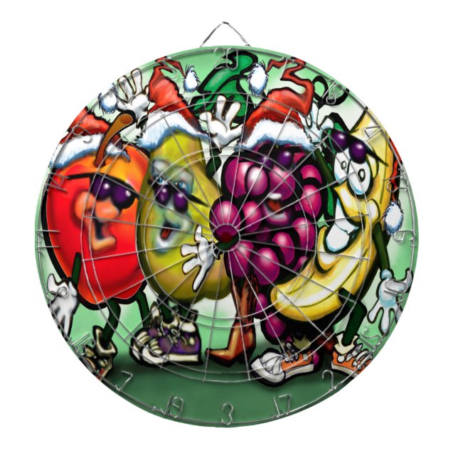 Cible De Fléchettes Fruit Noël (Devant)