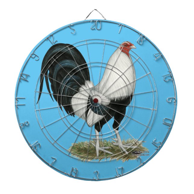 Cible De Fléchettes Gamecock argenté (Devant)
