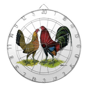 Cible De Fléchettes Gamefowl Pair