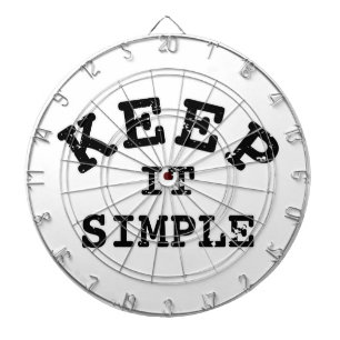 Cible De Fléchettes Gardez-la simple typographie