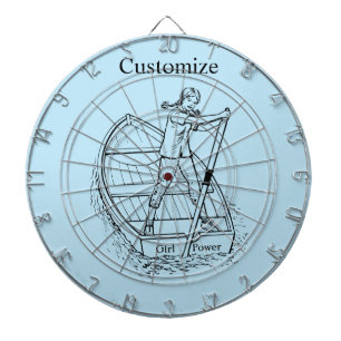 Cible De Fléchettes Girl Power Sculling Boat Thunder_Cove