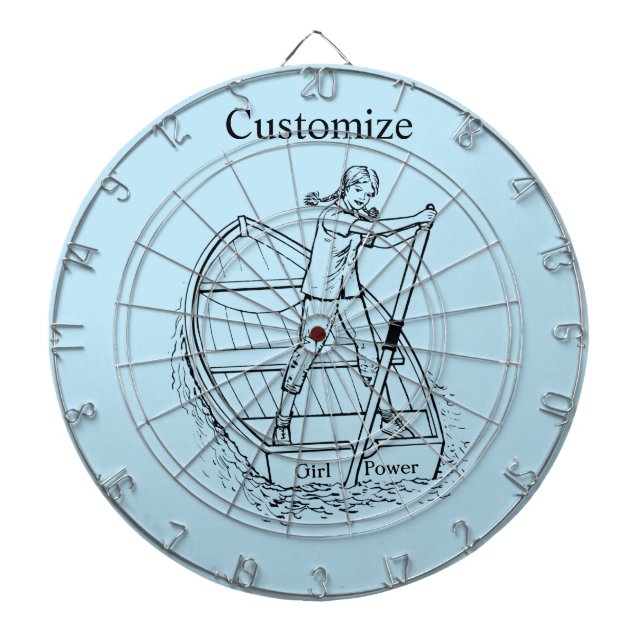 Cible De Fléchettes Girl Power Sculling Boat Thunder_Cove (Devant)