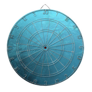 Cible De Fléchettes Glaces Water Ice Blue Frost Chic Winter métallc