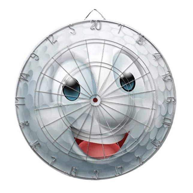 Cible De Fléchettes “Golf Ball Face” Dart Board (Devant)