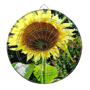 Cible De Fléchettes Grand tournesol jaune