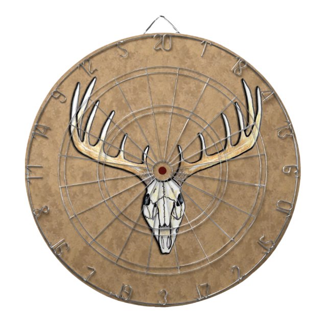Cible De Fléchettes Grande chasse au crâne de cerf Antler (Devant)
