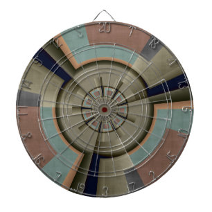 Cible De Fléchettes Graphisme d'art fractal de l'harmonie des couleurs