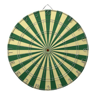 Cible De Fléchettes Green Funky Sun Rays Retro Stripes
