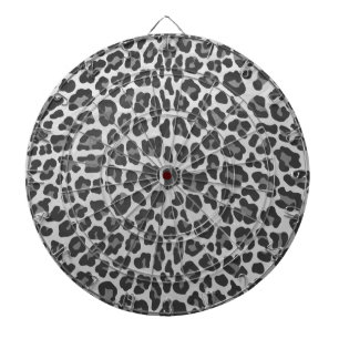 Cible De Fléchettes Gris léopard et gris clair