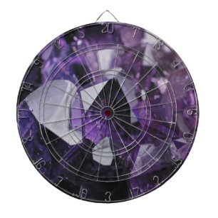 Cible De Fléchettes guérison du quartz d'esprit améthyste violet holis