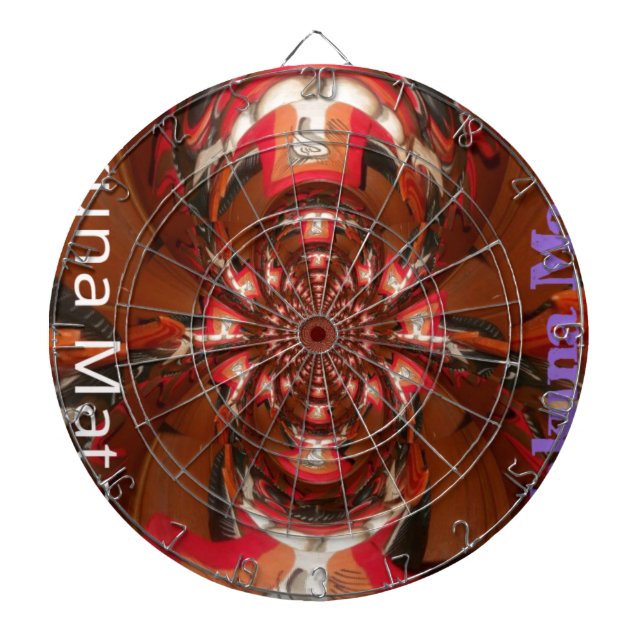Cible De Fléchettes Hakuna Matata Halloween Masque Kaleidoscope Abstra (Devant)