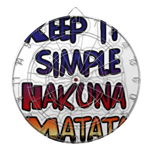 Cible De Fléchettes Hakuna Matata le gardent les cadeaux simples