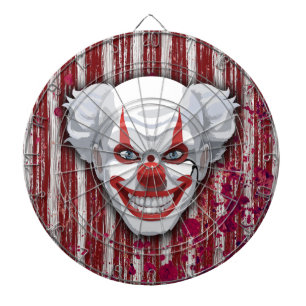 Cible De Fléchettes Halloween du Carnaval de Clown déplaisant