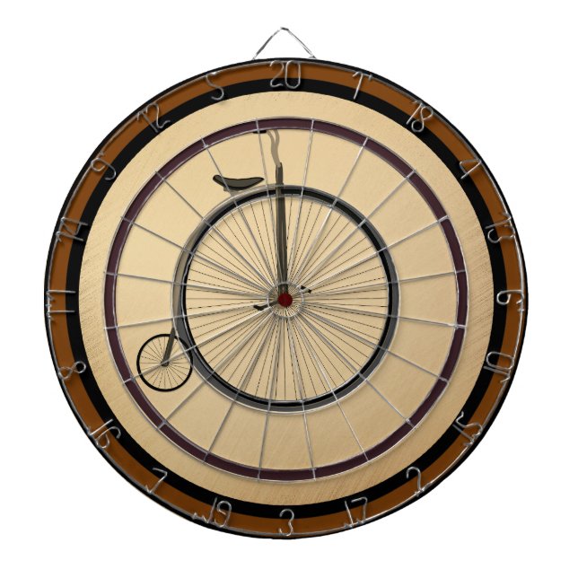 Cible De Fléchettes High-Wheel Antique Bicycle Rustic Regulation (Devant)
