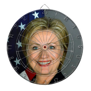 Cible De Fléchettes Hillary Clinton - Tableau noir