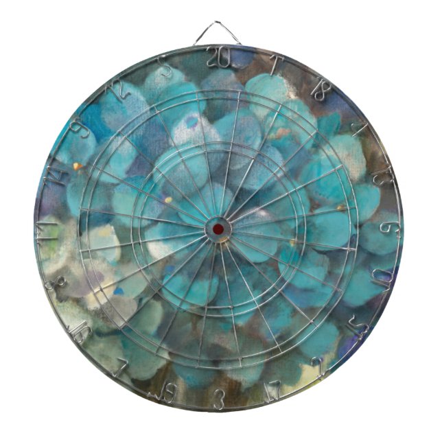 Cible De Fléchettes Hortensia de turquoise (Devant)