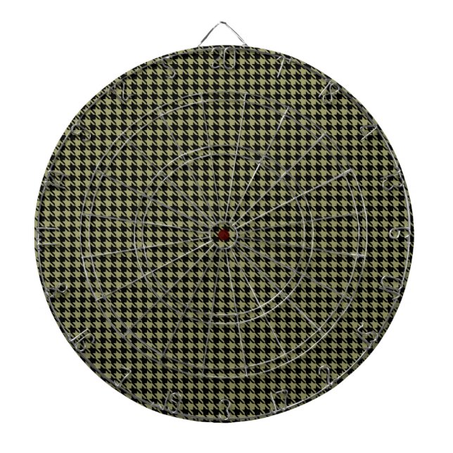 Cible De Fléchettes Houndstooth Avocado et Black (Devant)