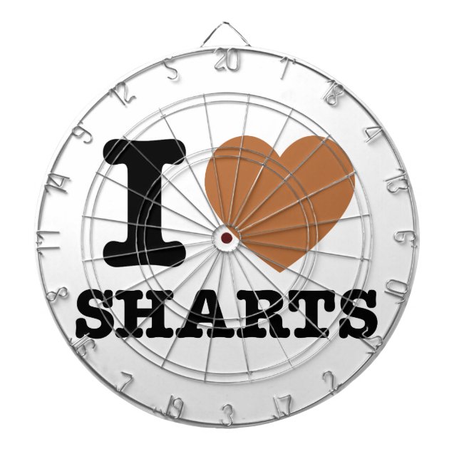 Cible De Fléchettes I Heart Sharts (Devant)