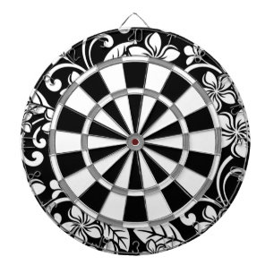 CIBLE DE FLÉCHETTES ÎLE PLUMERIA (NOIR)
