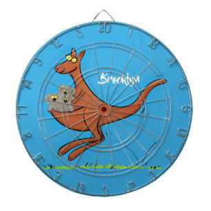 Cible De Fléchettes Illustration de dessin animé Cute kangaroo et koal