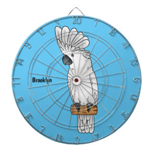 Cible De Fléchettes Illustration de dessin animé d'oiseau cacatoès à h