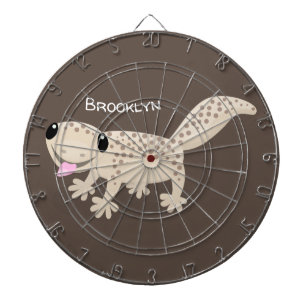 Cible De Fléchettes Illustration de gecko tan tan mignon