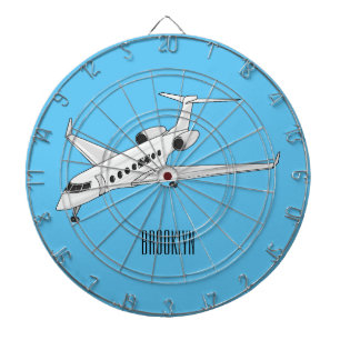 Cible De Fléchettes Illustration de jet privé