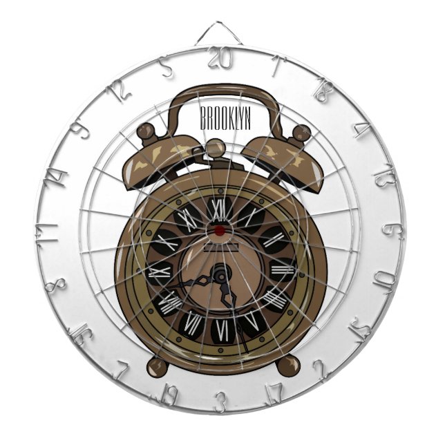 Cible De Fléchettes Illustration de l'horloge d'alarme (Devant)